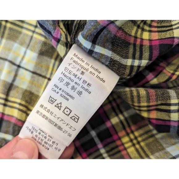Kavu 100% Cotton Plaid Long Sleeve Button Down Shirt Size XL - Picture 6 of 6